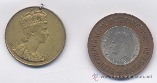 Medallas tem&aacute;ticas: LOTE DE DOS MEDALLAS - Foto 1
