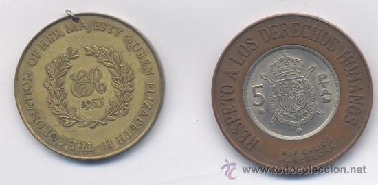 Medallas tem&aacute;ticas: LOTE DE DOS MEDALLAS - Foto 2