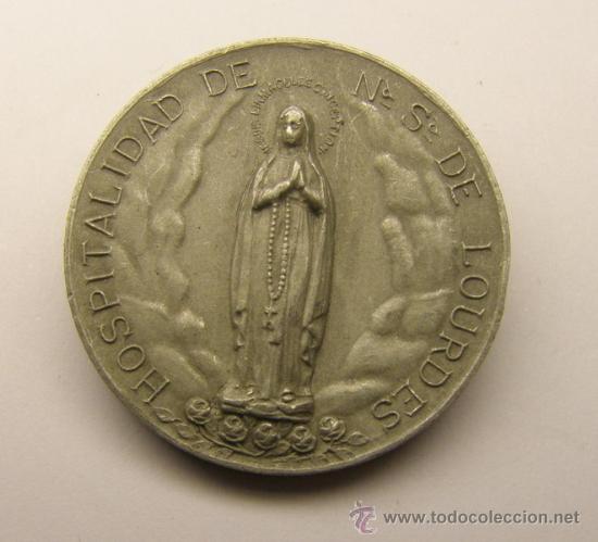 Thematic medals: Medalla religiosa Hospitalidad de N&ordf; S&ordf; de Lourdes.