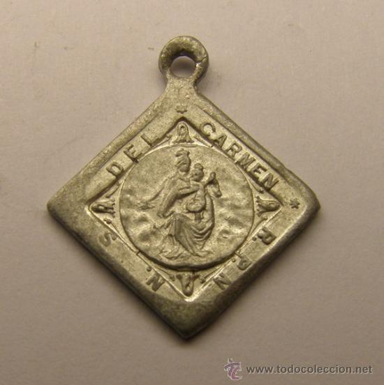 Thematic medals: Medalla religiosa de N&ordf; S&ordf; del Carmen, romboidal.