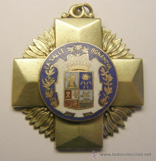 Thematic medals: Medalla religiosa Colegio Lasalle. Bonanova, Barcelona..