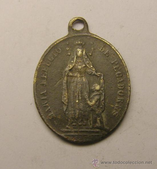 Medallas tem&aacute;ticas: Medalla religiosa. Virgen Maria. - Foto 1