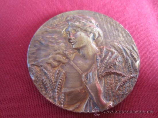 Thematic medals: MEDALLE EN BRONCE - PRIMER PRIX OFFERT PAR LES ALIMENTS SANDERS - BELGIQUE
