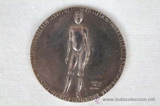 Medallas tem&aacute;ticas: MONEDA EXPOSICI&Oacute;N UNIVERSAL E INTERNACIONAL DE BRUSELAS 1958. LEPLAE. - Foto 1