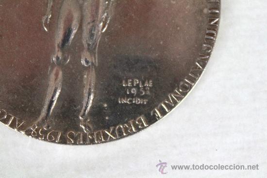 Medallas tem&aacute;ticas: MONEDA EXPOSICI&Oacute;N UNIVERSAL E INTERNACIONAL DE BRUSELAS 1958. LEPLAE. - Foto 2
