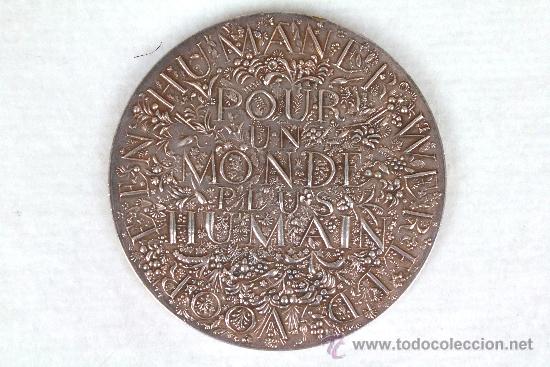 Medallas tem&aacute;ticas: MONEDA EXPOSICI&Oacute;N UNIVERSAL E INTERNACIONAL DE BRUSELAS 1958. LEPLAE. - Foto 3