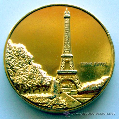 Medallas tem&aacute;ticas: FRANCIA . GRAN MEDALLA TEM&Aacute;TICA .. TORRE EIFFEL - Foto 1