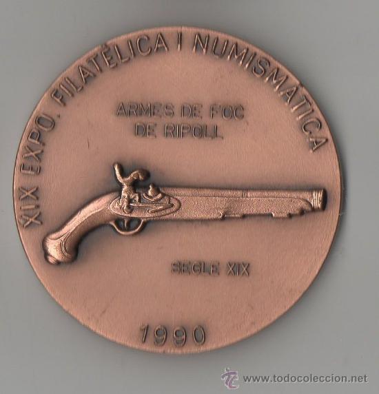 Thematic medals: MEDALLA CONMEMORATIVA ARMES DE FOC DE RIPOLL &middot; SEGLE XIX
