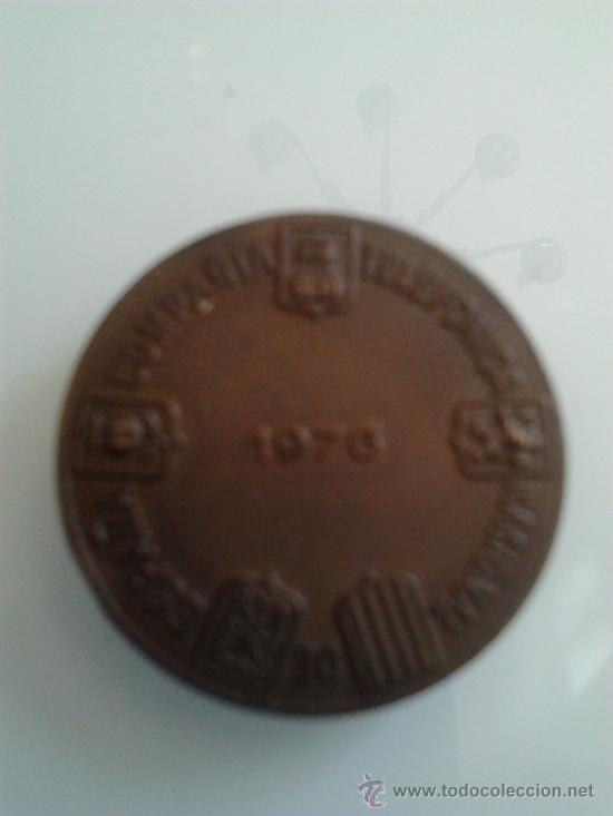 Medalhas tem&aacute;ticas: Conmemoracion 1876-1976 de Telefonica de 4 cms. dos caras