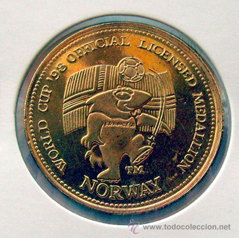 Thematic medals: MEDALLA OFICIAL . FRANCE-98 . NORWAY