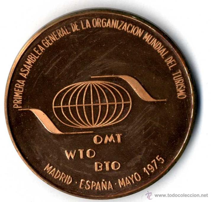 Thematic medals: MEDALLA ORGANIZACION MUNDIAL TURISMO 1.975 MADRID