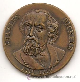 Medallas tem&aacute;ticas: Charles Dickens - Foto 1