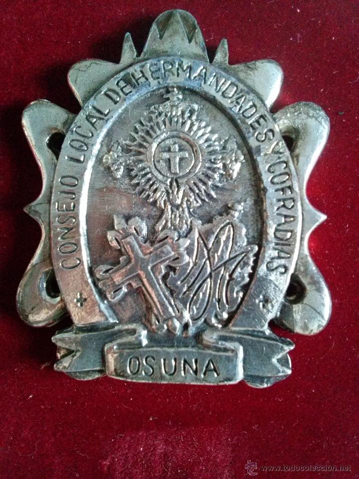 Medalhas tem&aacute;ticas: MEDALLA CONMEMORATIVA  DEL CONSEJO  LOCAL DE HERMANDADES Y COFRADIAS DE OSUNA