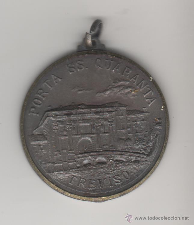 Thematic medals: medalla italiana de treviso porta ss.quaranta - 2 aprile 1989 ammira e camina circoscrizione n&ordm;1