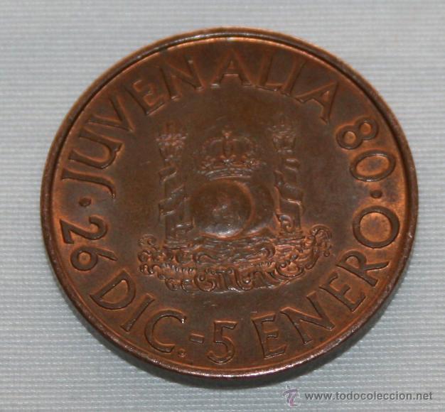 Thematic medals: MEDALLA CONMEMORATIVA - JUVENALIA 80 26 DIC - 5 ENERO - FABRICA NACIONAL DE MONEDA Y TIMBRE