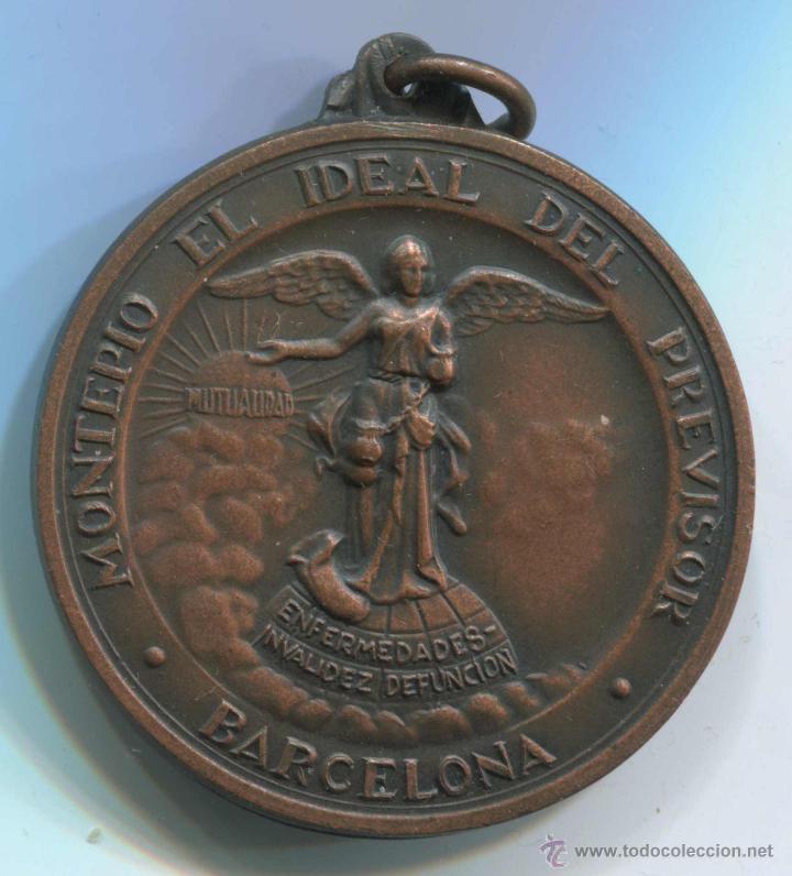 Medallas tem&aacute;ticas: Medalla centenario de la fundaci&oacute;n del Montepio El Ideal del Previsor. 1976. 38 mm.