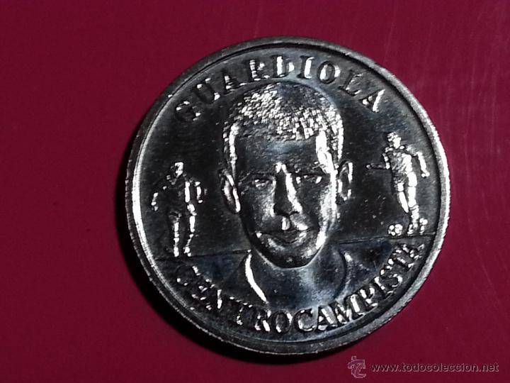 Medaglie tematiche: MEDALLA FUTBOL PEP GUARDIOLA  COLECCION OFICIAL DE MEDALLAS DE LA SELECCION ESPA&Ntilde;OLA A&Ntilde;O 2000