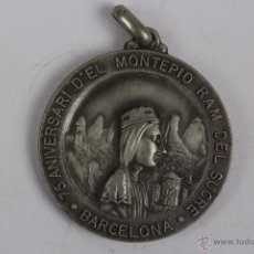 Medallas temáticas: M-247. 75 ANIVERSARI D'EL MONTEPIO RAM DEL SUCRE. BARCELONA 1900-1975. METAL PLATEADO.. Lote 48897661