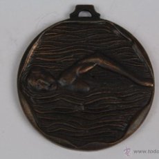 Medallas temáticas: M-266. MEDALLA COMPETICION DE NATACION, EN BRONCE. SIN TITULO NI GRABACION.. Lote 48913708