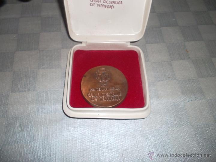 Medalhas tem&aacute;ticas: medalla conmemorativa de la caja de terrasa a&ntilde;o 1977