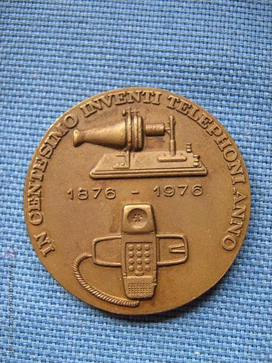 Medalhas tem&aacute;ticas: MEDALLA DE BRONCE DE TELEFONICA DEL A&Ntilde;O 1976 - DIAMETRO 4 CM