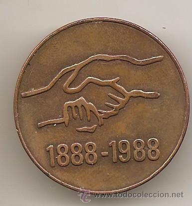 Medallas tem&aacute;ticas: Medalla de la UGT. 1988 - Foto 1