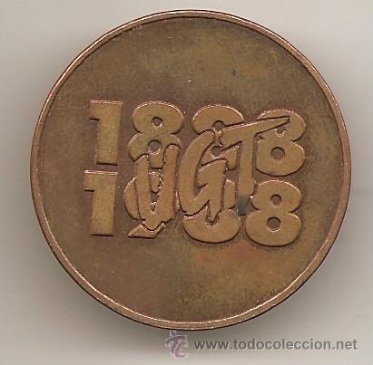 Medallas tem&aacute;ticas: Medalla de la UGT. 1988 - Foto 2