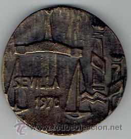 Medallas tem&aacute;ticas: MEDALLA SEVILLA 1970 BRONCE - Foto 1