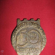 Medallas temáticas: MEDALLA CONMEMORATIVA DEL 50 ANIVERSARIO RADIO CASTILLA S.A. 1935/1985 - VALENCIA - 6X5 CM - 115 GR. Lote 52934070
