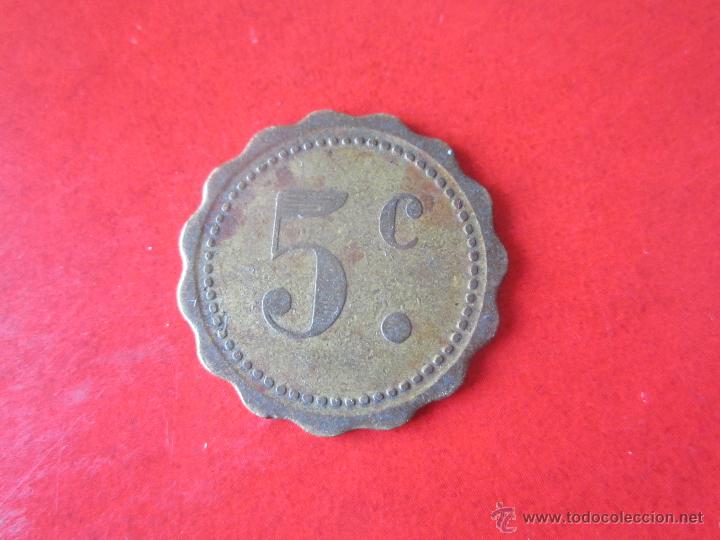 Medallas tem&aacute;ticas: Ficha de 5 c.