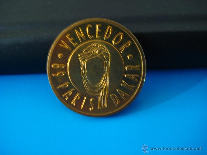 Medalhas tem&aacute;ticas: RARA MONEDA CONMEMORATIVA DEL RALLY PARIS-DAKAR DE 1989