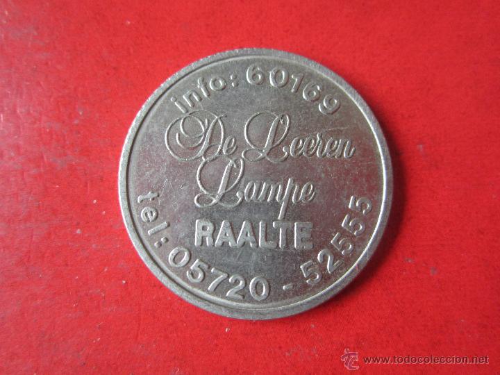 Medallas tem&aacute;ticas: Ficha publicitaria. Leren Lampe Raalte.