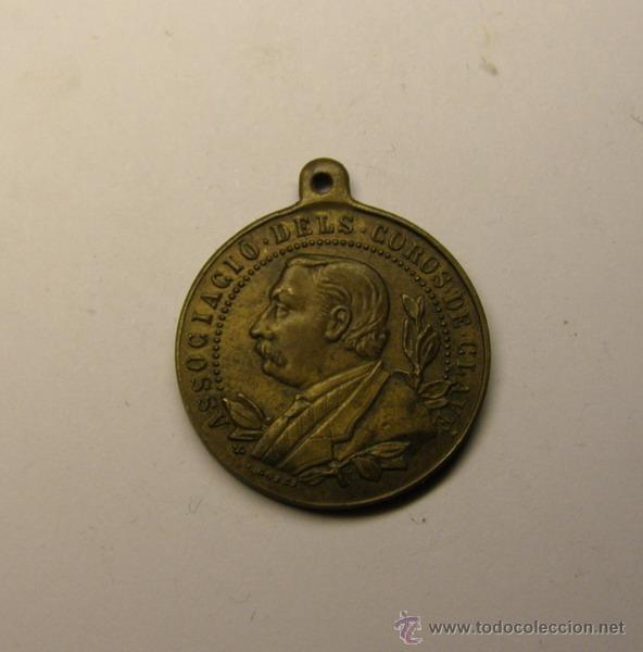 Medaglie tematiche: Medalla Asociaci&oacute; dels Cors de Clav&eacute;. A&ntilde;o 1897.