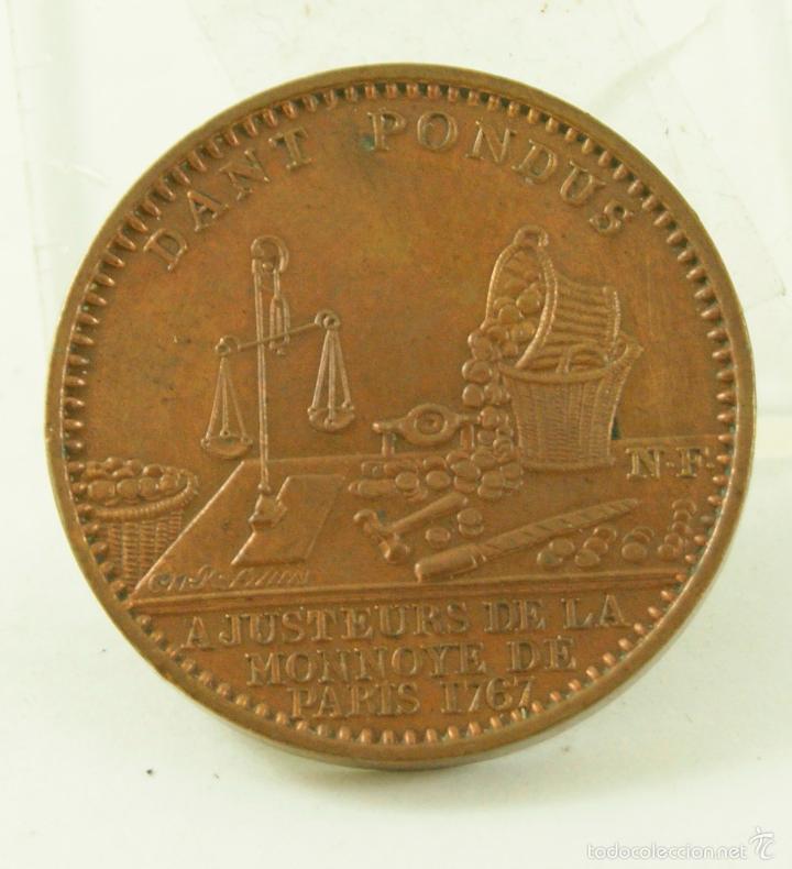 Medallas temáticas: MEDALLA FRANCESA DANT PONDUS NUMISMATICA REEDICION 1767 - Foto 1 - 55875640