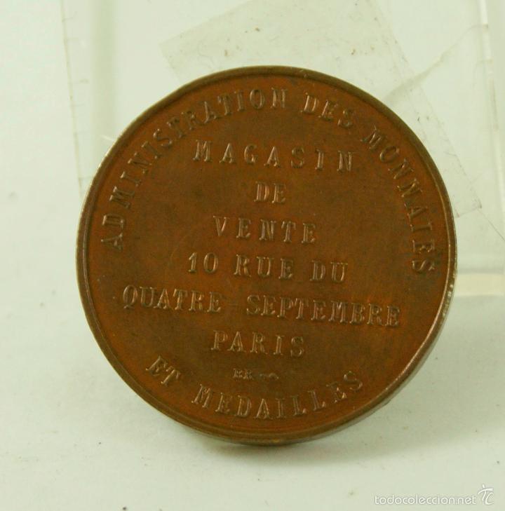 Medallas temáticas: MEDALLA FRANCESA DANT PONDUS NUMISMATICA REEDICION 1767 - Foto 3 - 55875640