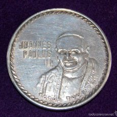Medallas temáticas: ANTIGUA MEDALLA DE PLATA. VISITA DE S.S. JUAN PABLO II A MEXICO. 1979. JOANNES PAULUS II. TOTUS TUUS