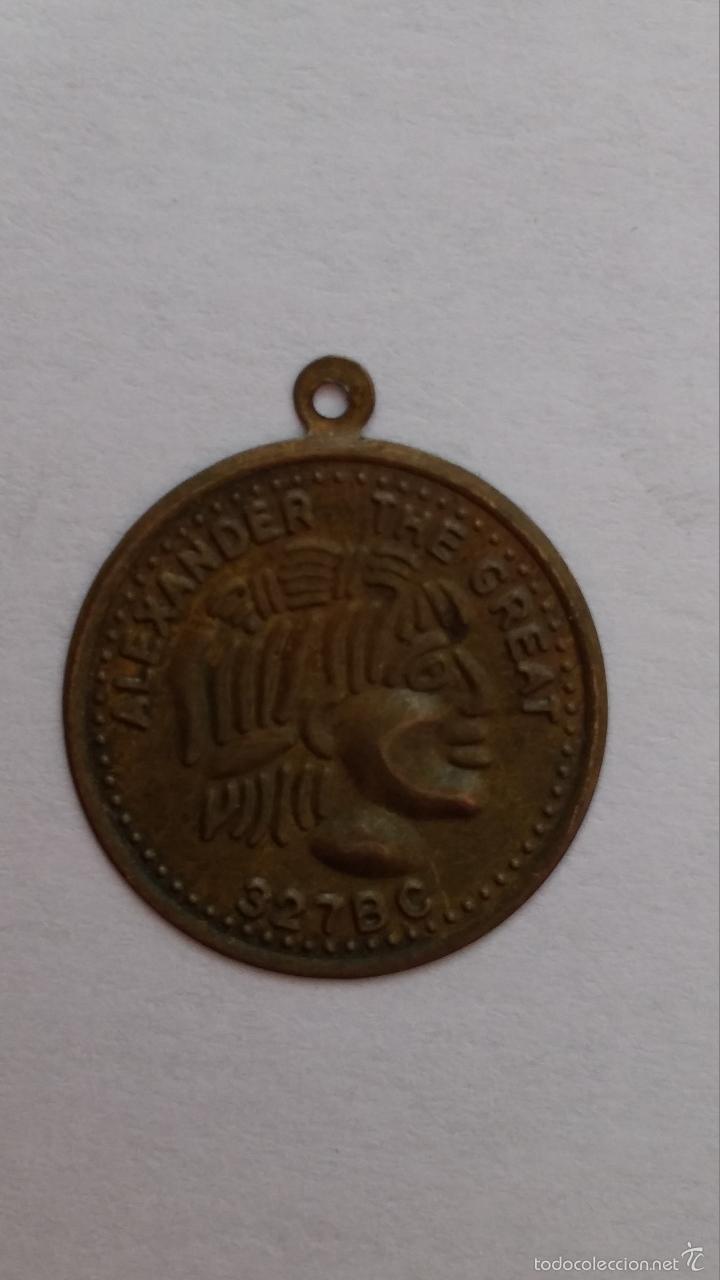 Medaglie tematiche: Medalla de alejandro el grande de 2 cms de diametro