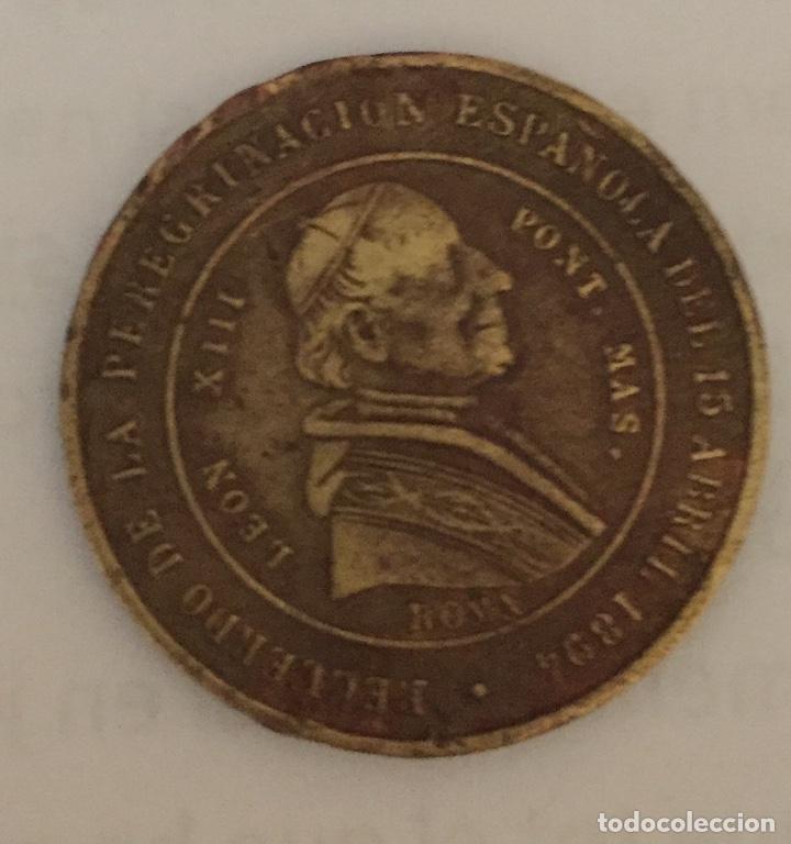 Medaglie tematiche: Medalla conmemorativa de ls peregrinacion espa&ntilde;ola del 15 de abril de 1894