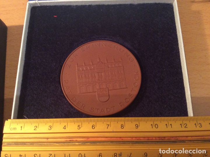 Medaglie tematiche: Medalla Rep&uacute;blica democr&aacute;tica de Alemania DDR Ciudad de Rostock a&ntilde;os 80