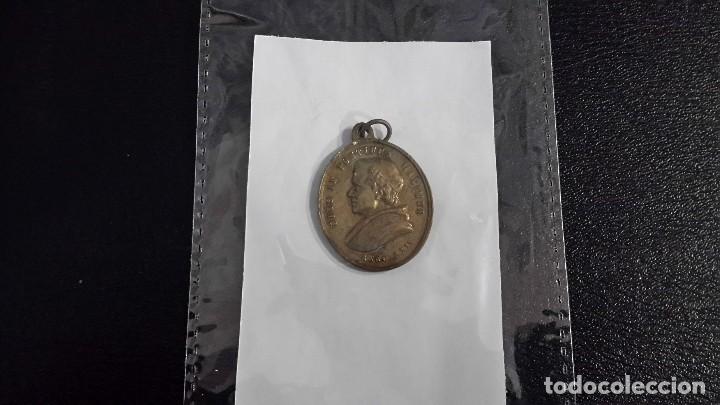 Medallas tem&aacute;ticas: Medalla antigua bronce pio IX - Foto 1
