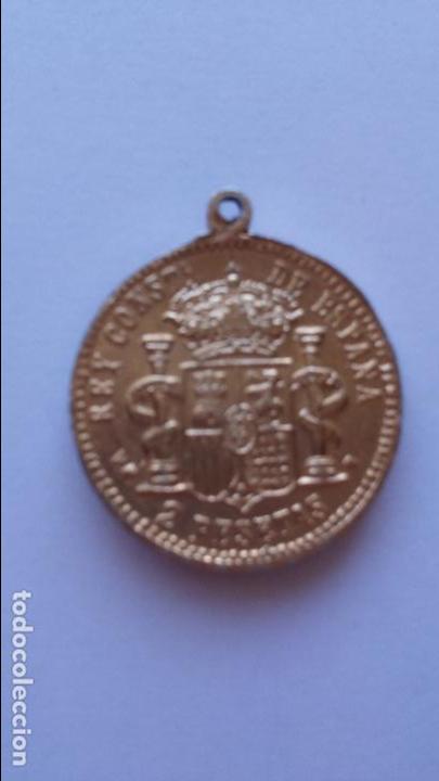 Medallas tem&aacute;ticas: Medalla de alfonso XII de 2,6 cms de diametro - Foto 2