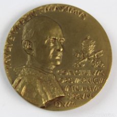 Medallas temáticas: M-736. MEDALLA EN BRONCE DORADO PAULUS VI PONT. MAXIMUS. EDIT BARCINONE . AÑO 1964.. Lote 83481012