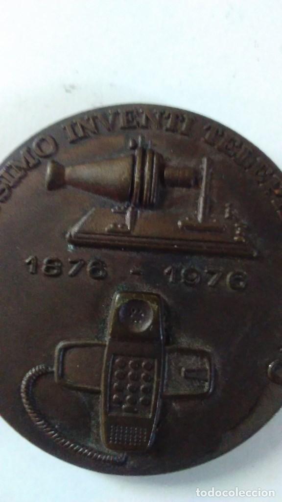 Medaglie tematiche: Lote de seis medallas o monedas de bronce conmemorativas de Telef&oacute;nica