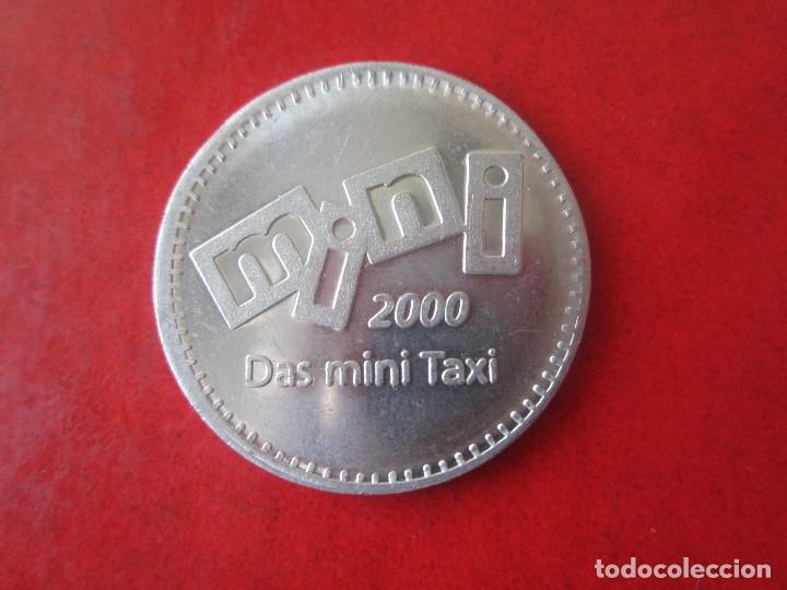 Medallas tem&aacute;ticas: Ficha propaganda Das Mini Taxi 2000