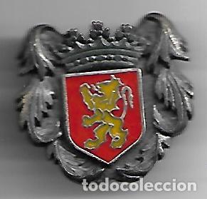 Medaglie tematiche: ANTIGUO ESCUDO PLATEADO DE LA CIUDAD DE ZARAGOZA PARA SOLAPA MIDE 3 x 3 cm.