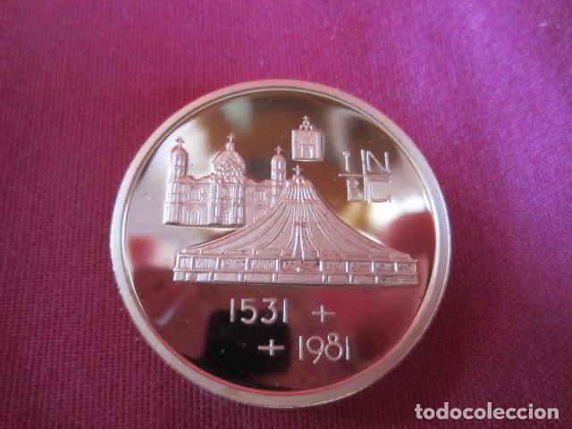 Medallas tem&aacute;ticas: MEDALLA EN BRONCE DORADO -1981 - Foto 4