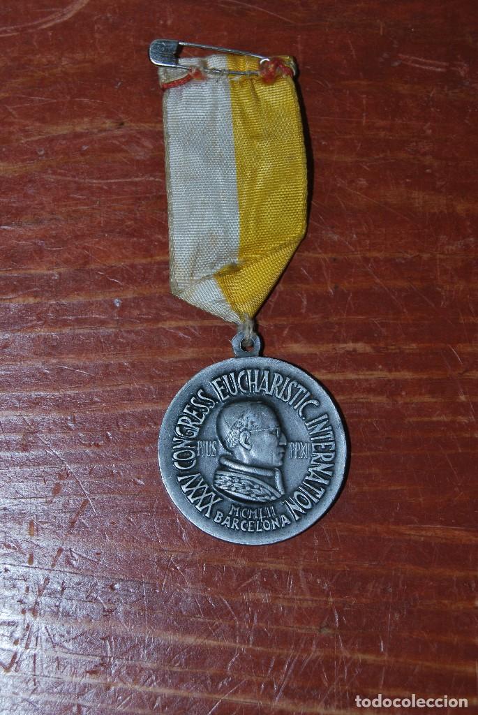 Medalhas tem&aacute;ticas: MEDALLA XXXV CONGRESO EUCAR&Iacute;STICO INTERNACIONAL - BARCELONA - 1952