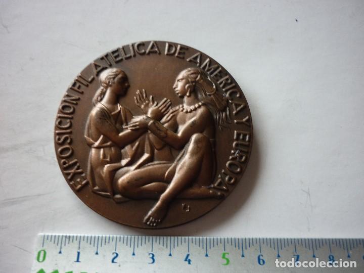 Medaglie tematiche: MEDALLA EXPOSICION FILATELICA DE AMERICA Y EUROPA-ESPAMER 80-MADRID 03-12-1980