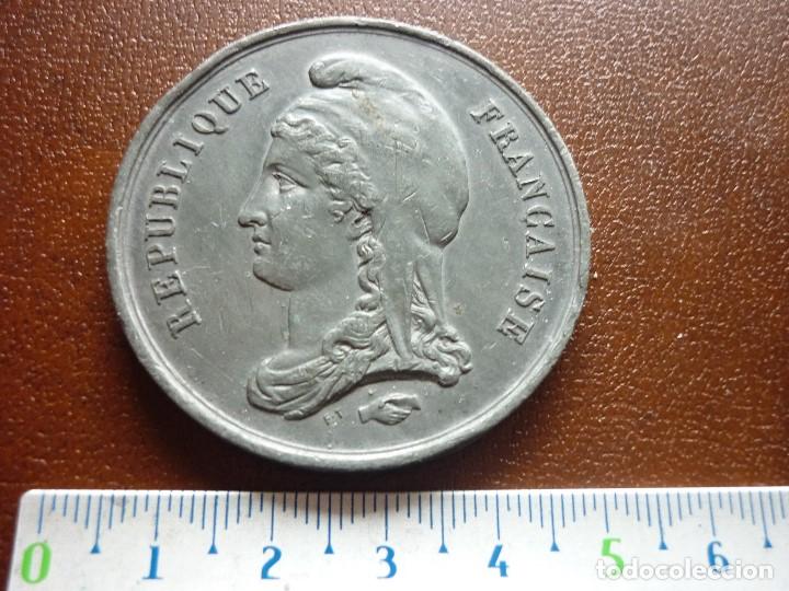 Medallas tem&aacute;ticas: Medalla REPUBLICA FRANCESA - UNE ET INDIVISIBLE - VIVE LA LIBERTE