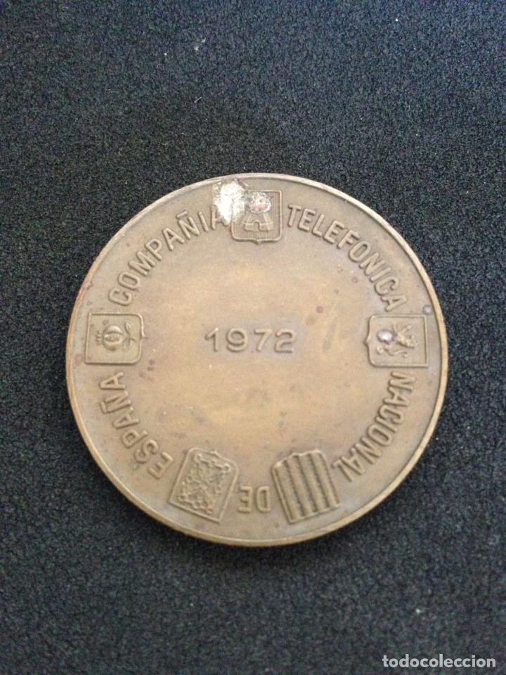 Medallas tem&aacute;ticas: MEDALLA 4 cm. - TELEFONICA - 1972 - BRONCE - Foto 2